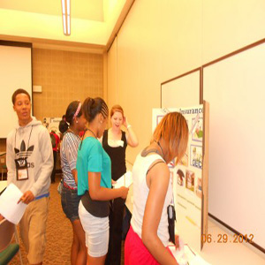 Group members in line Summer Program 2012