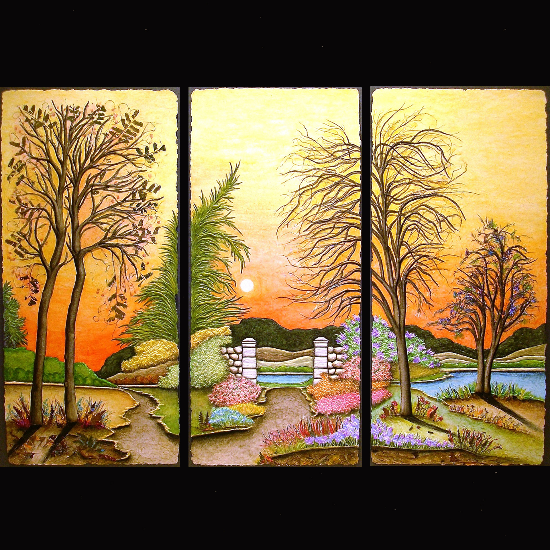 sunset painting