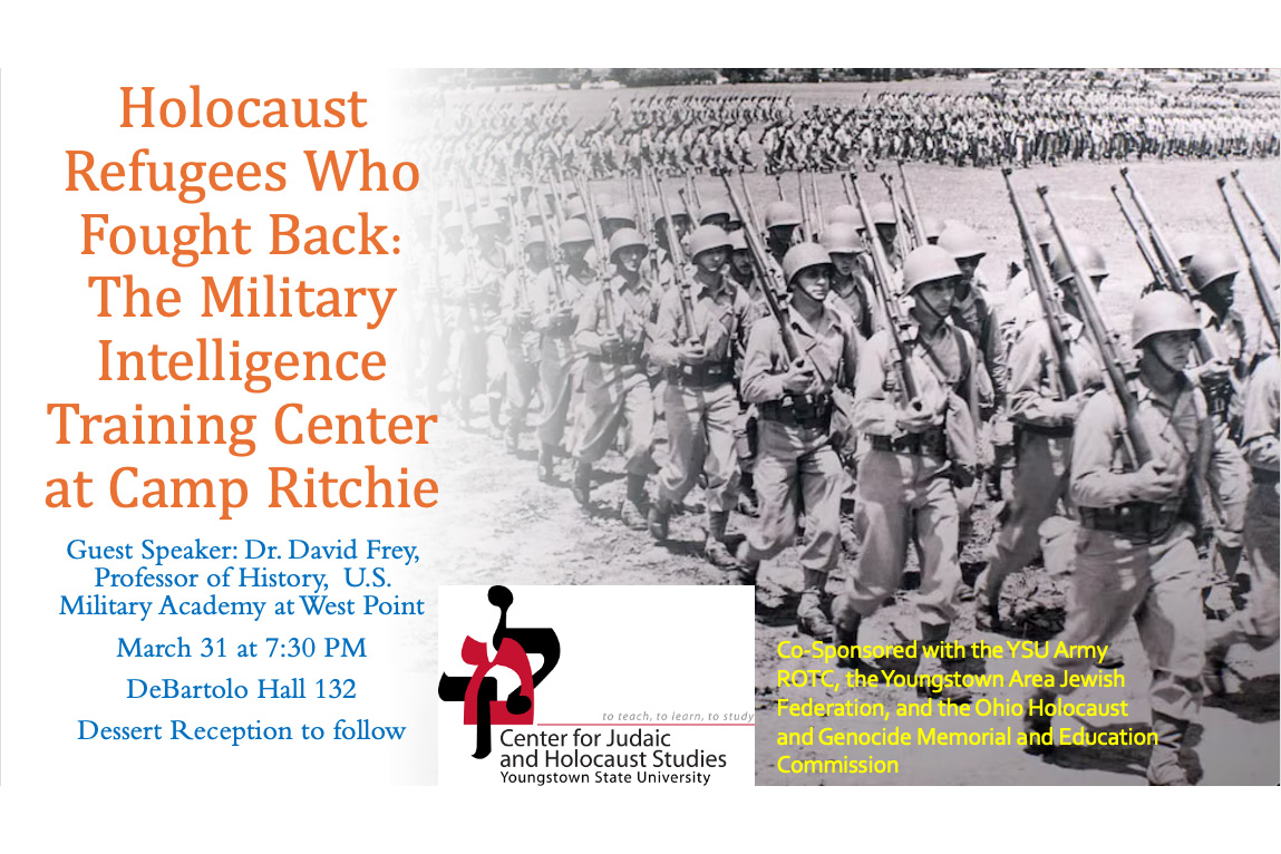 Holocaust Refugees who fought back flyer image