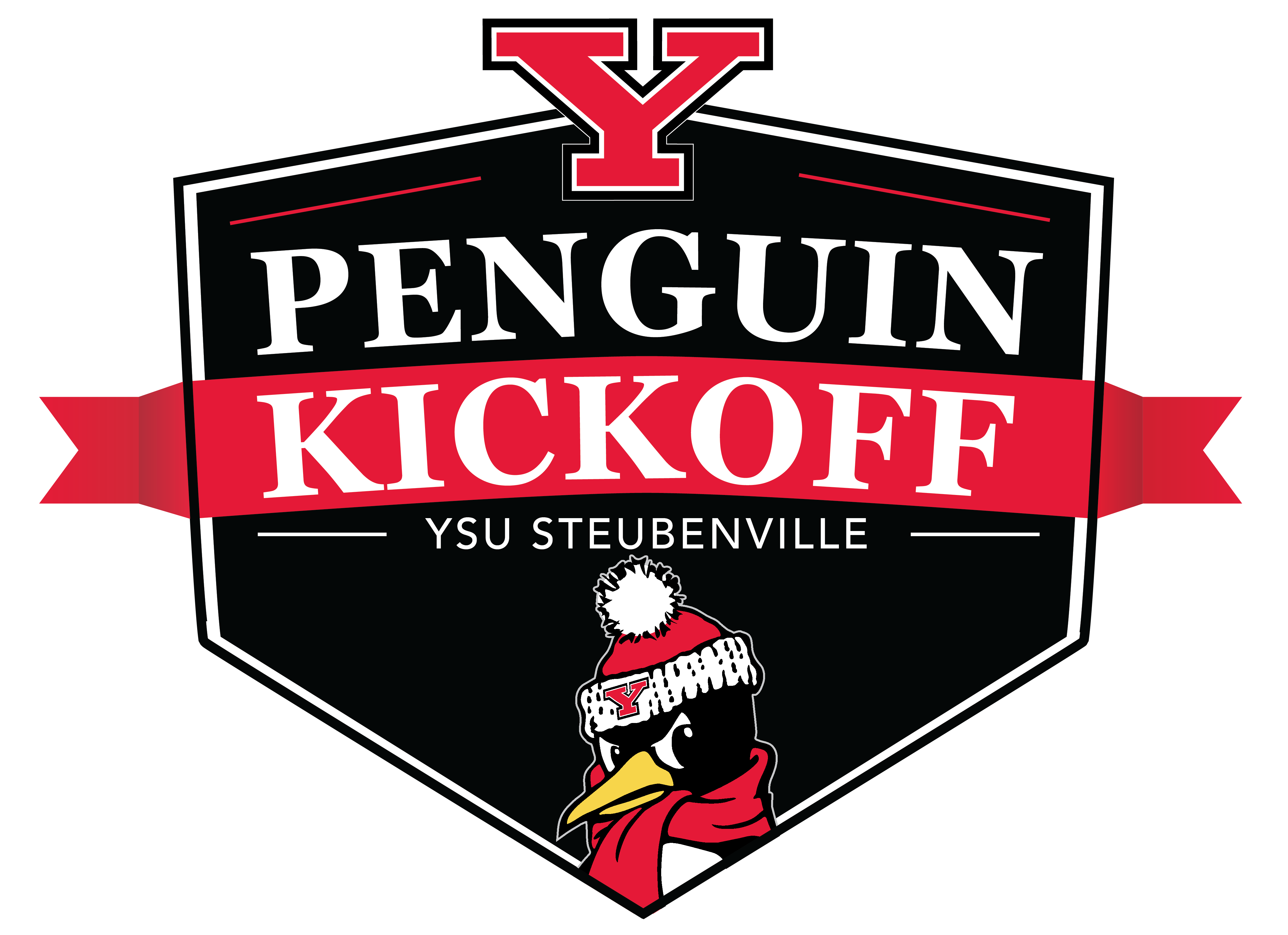 Logo:Penguin Kickoff YSU Steubenville with Pete the Penguin