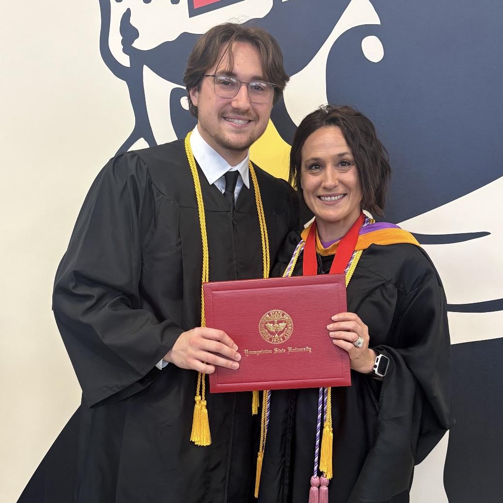 Giovanni Docherty pictured with his mother