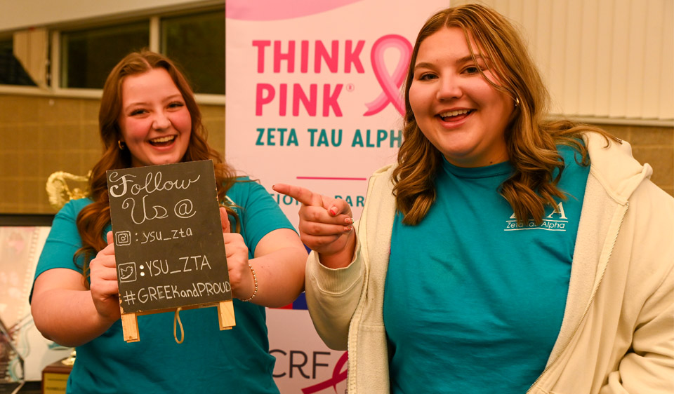 2 girls from Zeta Tau Alpha sorority