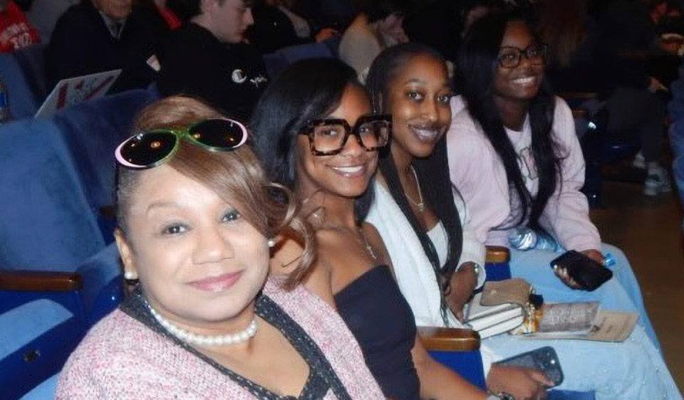 Alpha Kappa Alpha Sorority members at theater