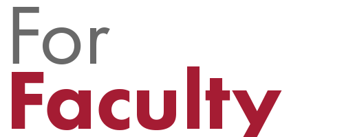 for faculty