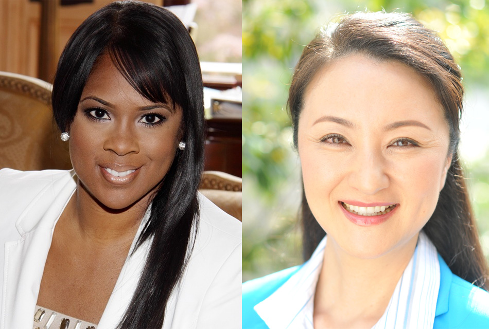 Karmetria Burton and Mieko Nakabayashi