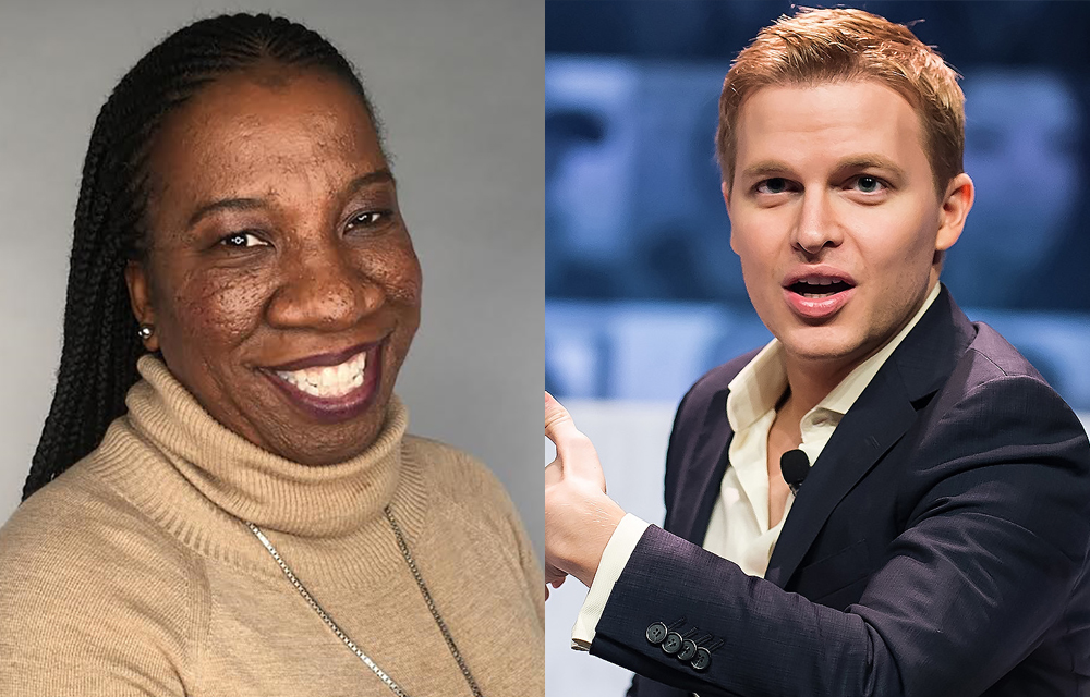 Tarana Burke and Ronan Farrow