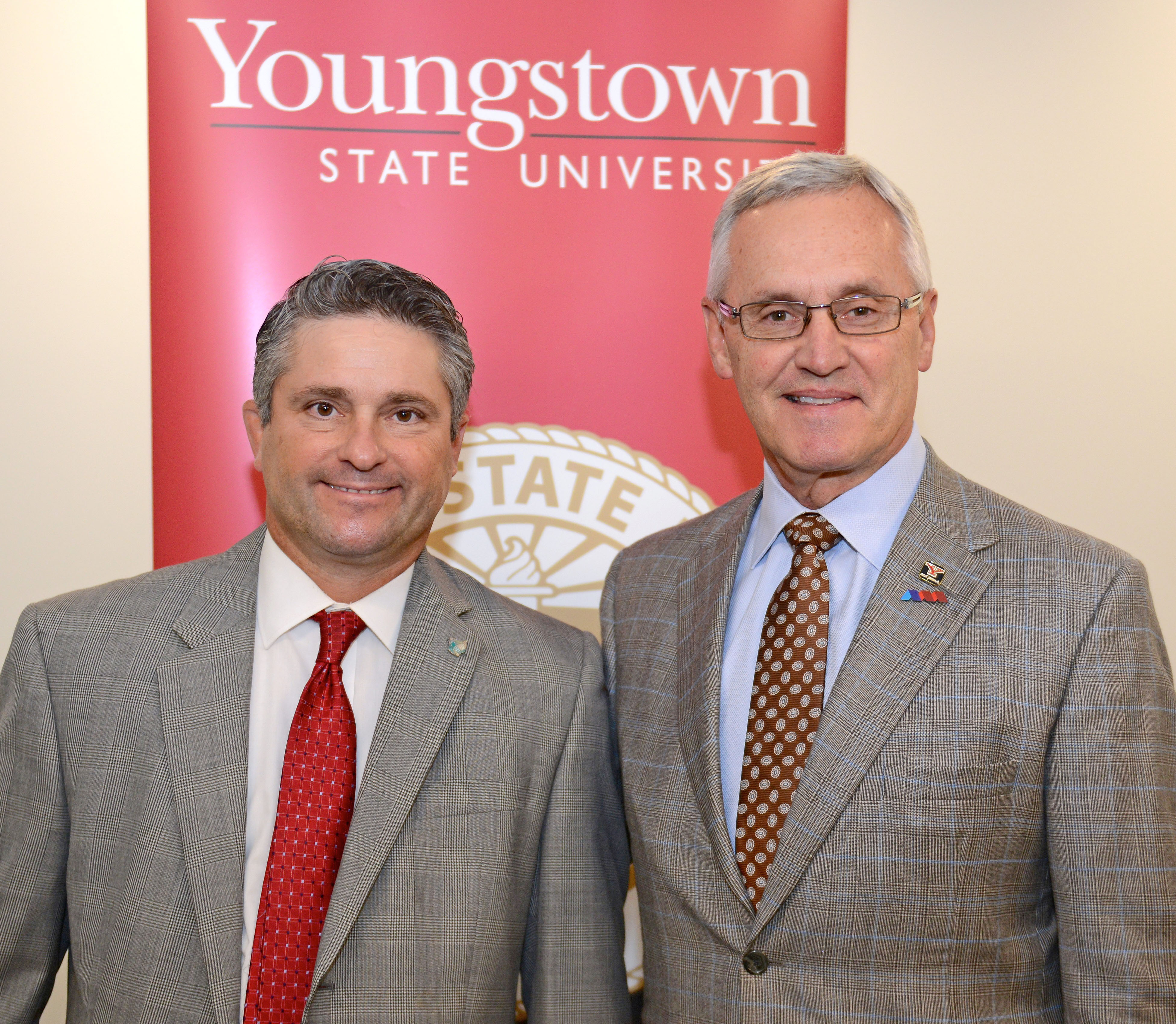 Ben Stoffer, left, Medical Mutual regional vice president, Canton, Youngstown and Southeast Region, 