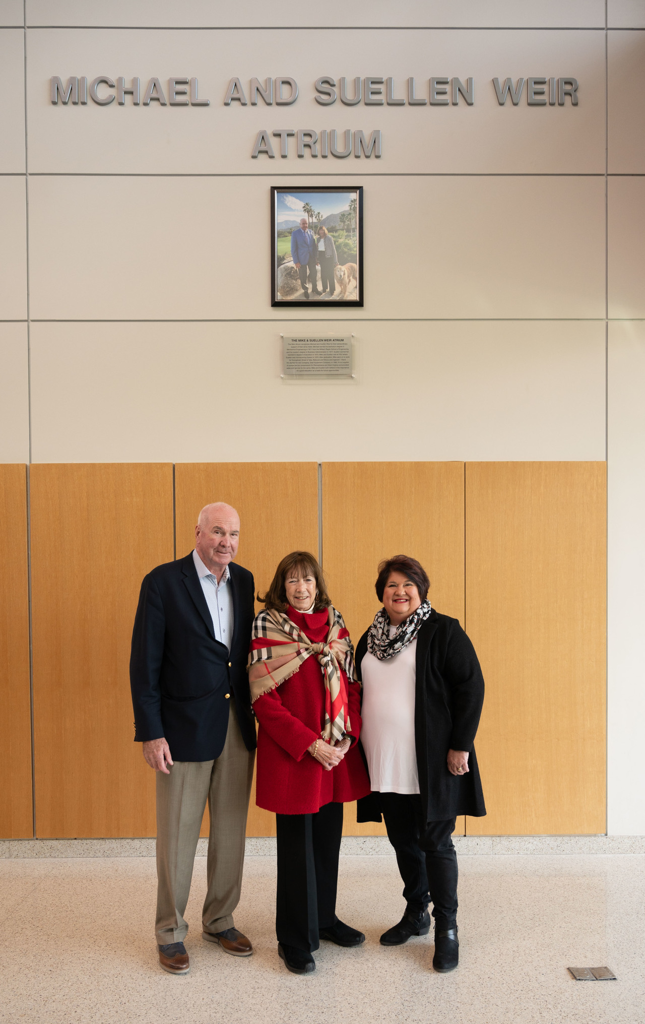 Michael and Suellen Weir with WCBA Dean Kelly Wilkinson