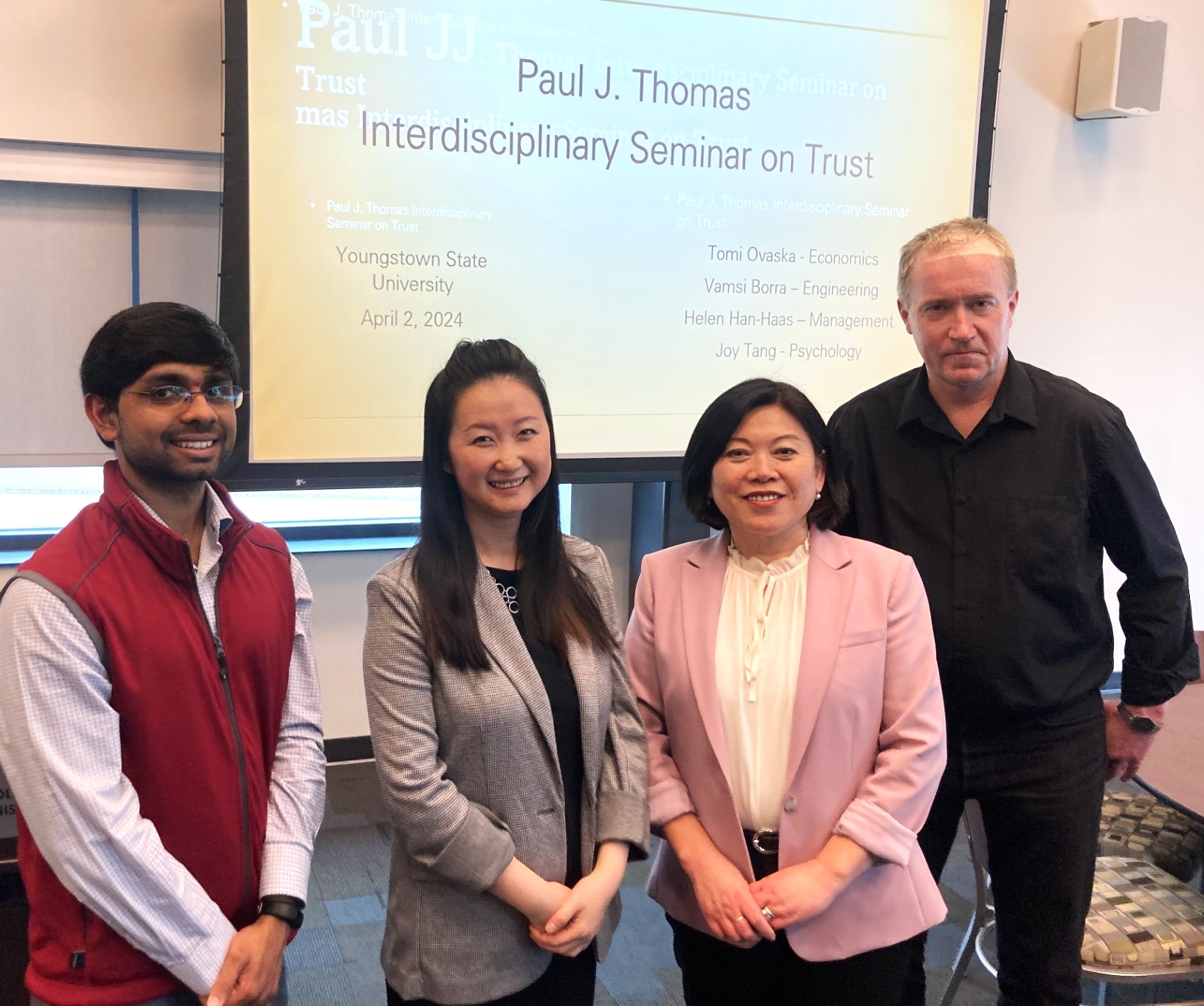 Presenters at the Thomas Interdisciplinary Seminar on Trust