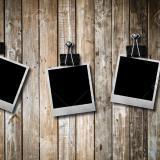 photos hanging on a wall