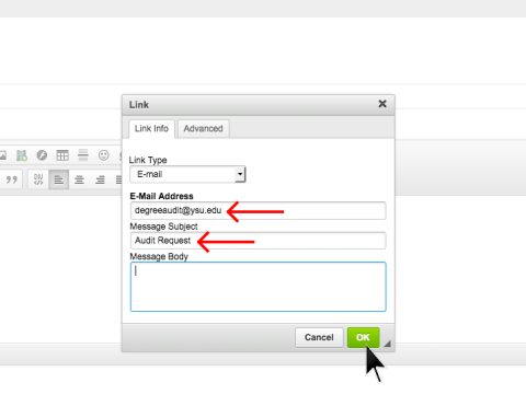 Linking an email