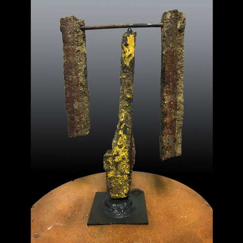 Yellow sculpture