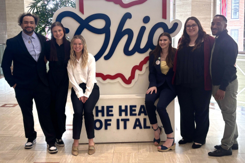 social work and philosophy students at NASW Ohio Chapter Advocacy Day