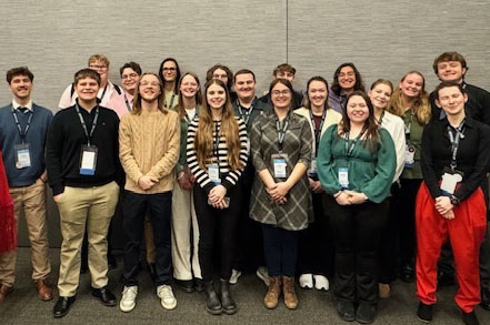 YSU OCMEA students at a conference