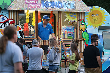 Kona Ice on the Cafaro/Lyden Lawn