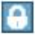Blue lock icon