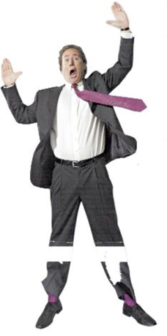 Screenshot of front of a business man.
