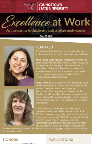 Thumbnail for Volume 1, Issue 4 of the Excellence at Work Newsletter