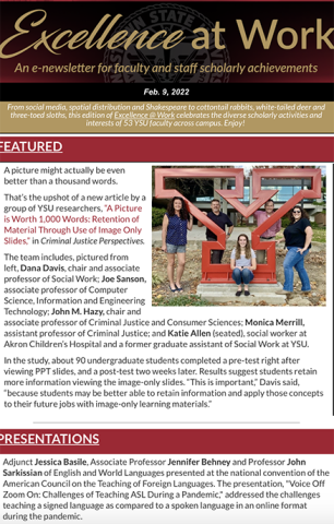 Thumbnail for Volume 2, Issue 9 of the Excellence at Work Newsletter