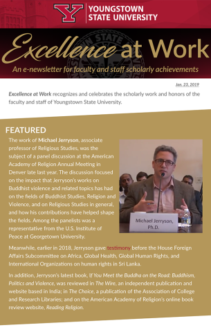 Thumbnail for Volume 1, Issue 1 of the Excellence at Work Newsletter