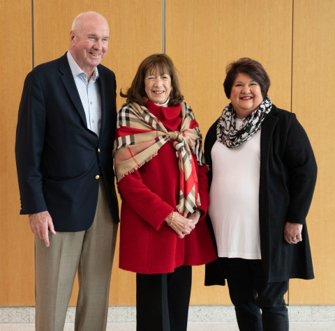 Michael and Suellen Weir with WCBA Dean Kelly Wilkinson, right.