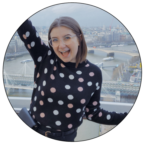 Alyssa Osman poses on the London Eye