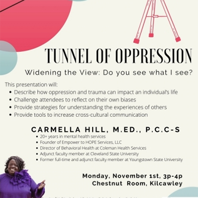 event tunnel of oppression widening the view. do you see what i see?