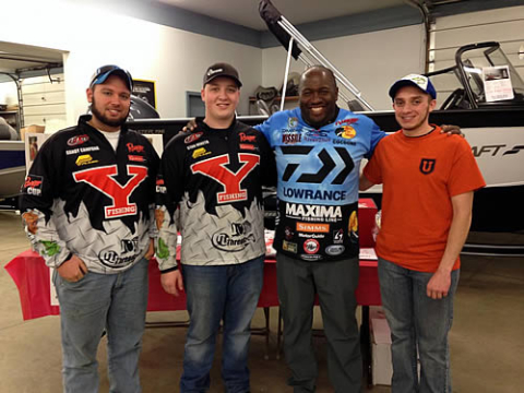 Bass fishing club members