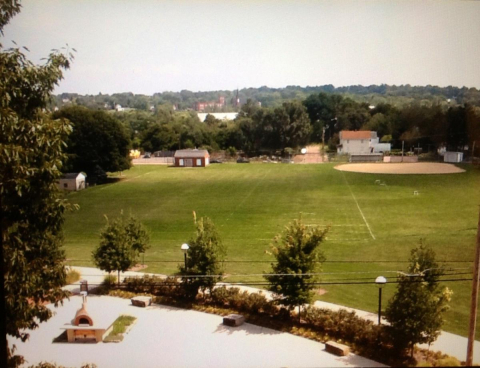 Still shot of Harrison Field.