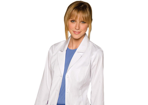 nurse in white coat 