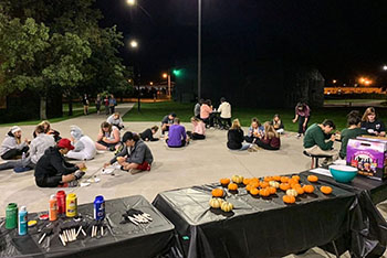 Fall festivities with pumpkins