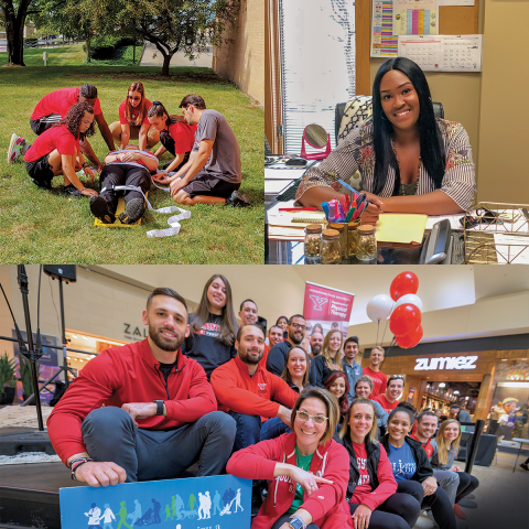 Images representing the stories from HHS for the alumni magazine
