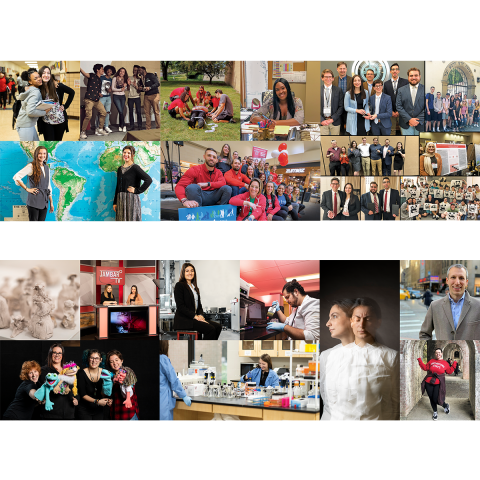 Thumbnails from all of the colleges