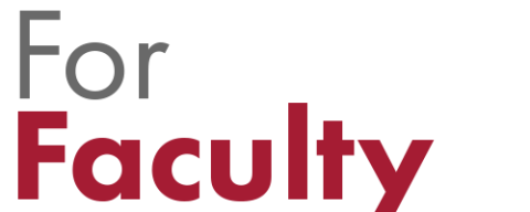 for faculty