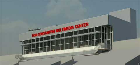 Rendering of the Constantini Multimedia Center at Stambaugh Stadium,