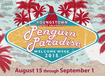 Youngstown State University opens the 2015-16 academic year with Penguin Paradise Welcome Week, feat