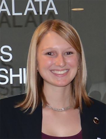 Megan Evans of Boardman, Ohio, a senior Youngstown State University sociology, linguistics and Engli