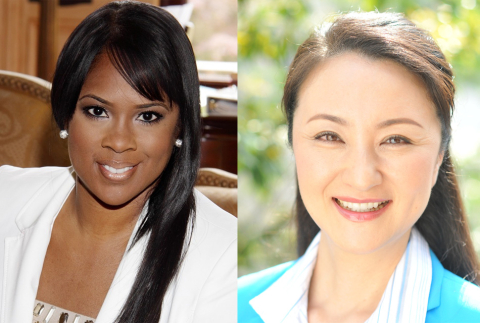 Karmetria Burton and Mieko Nakabayashi