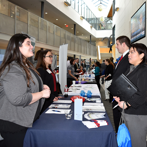 Business students from the Williamson College of Business Administration