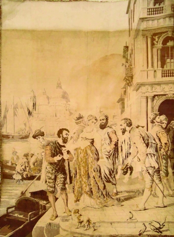 Tapestry influenced bItalian Artist Lorenzo Delleani