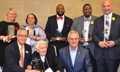 Six graduates were honored at the Youngstown State University Beeghly College of Education Outstandi