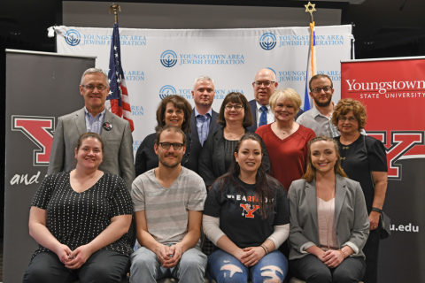 Nursing and Criminal Justice faculty and students at Youngstown State University who participated in