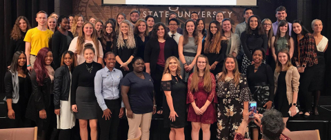 Members of the National Society of Collegiate Scholars at YSU