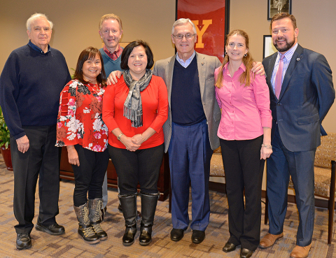 Representatives from the Youngstown General Duty Nurses Association met recently with YSU President 