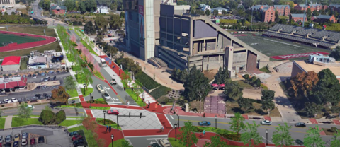 Rendering of Youngstown State University 