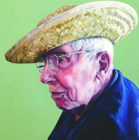 oil canvas work on display at the McDonough Museum 