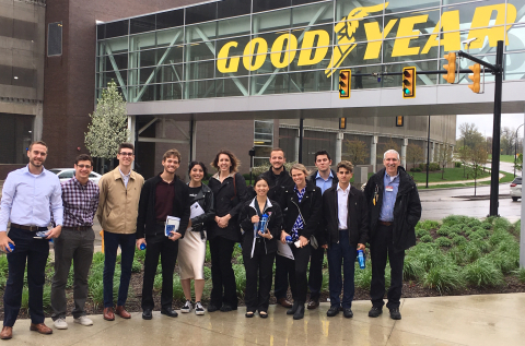 Williamson College of Business Students visiting Goodyear 