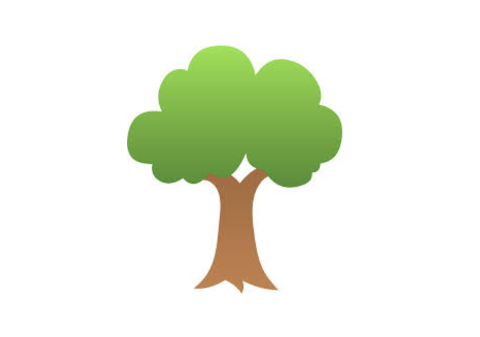 Cartoon graphic of tree 