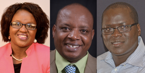 Priscilla Gitimu, Abel Waithaka and Peter Kimosop