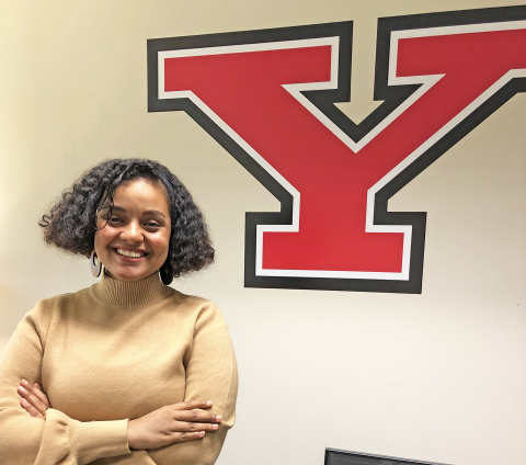 Dina Abdo the first student ever to study at YSU under the prestigious international scholarship pro